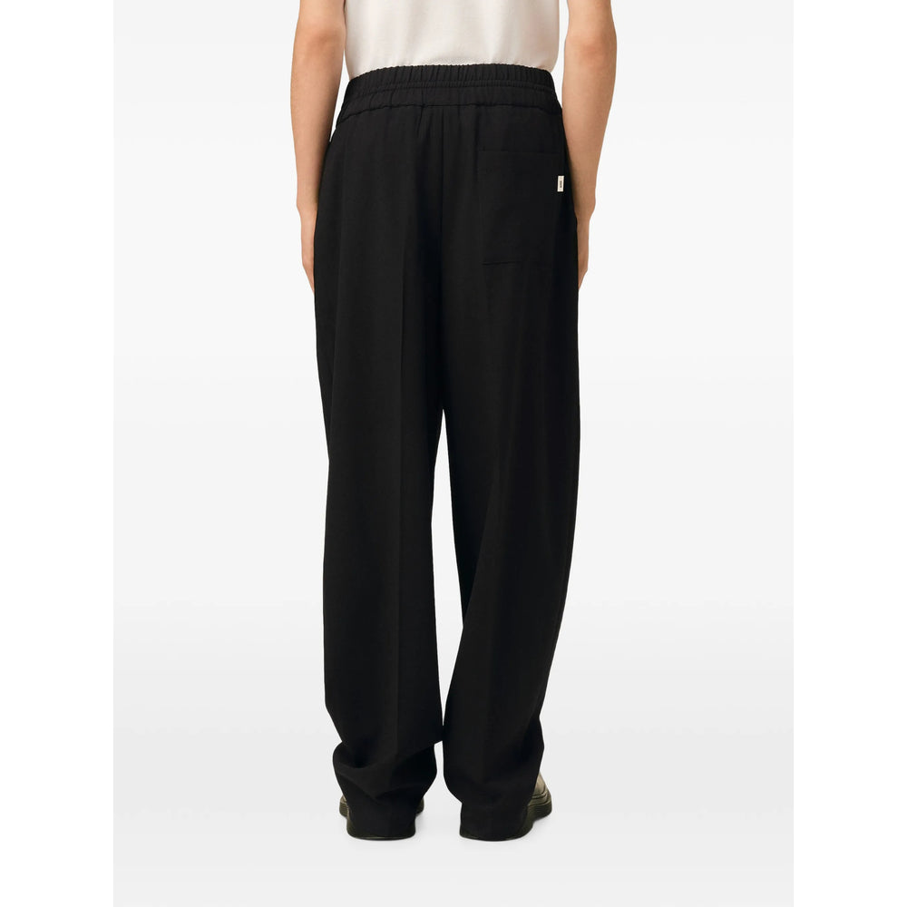 Ami Paris Black Trousers - Regular & Straight-Leg Trousers Men AMI PARIS