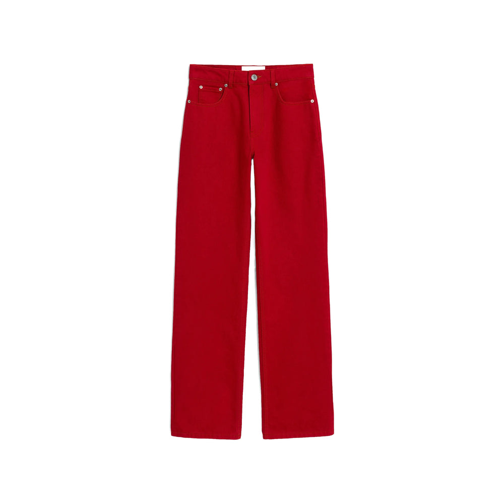Ami Paris Red Denim - Wide-Leg Jeans Women AMI PARIS