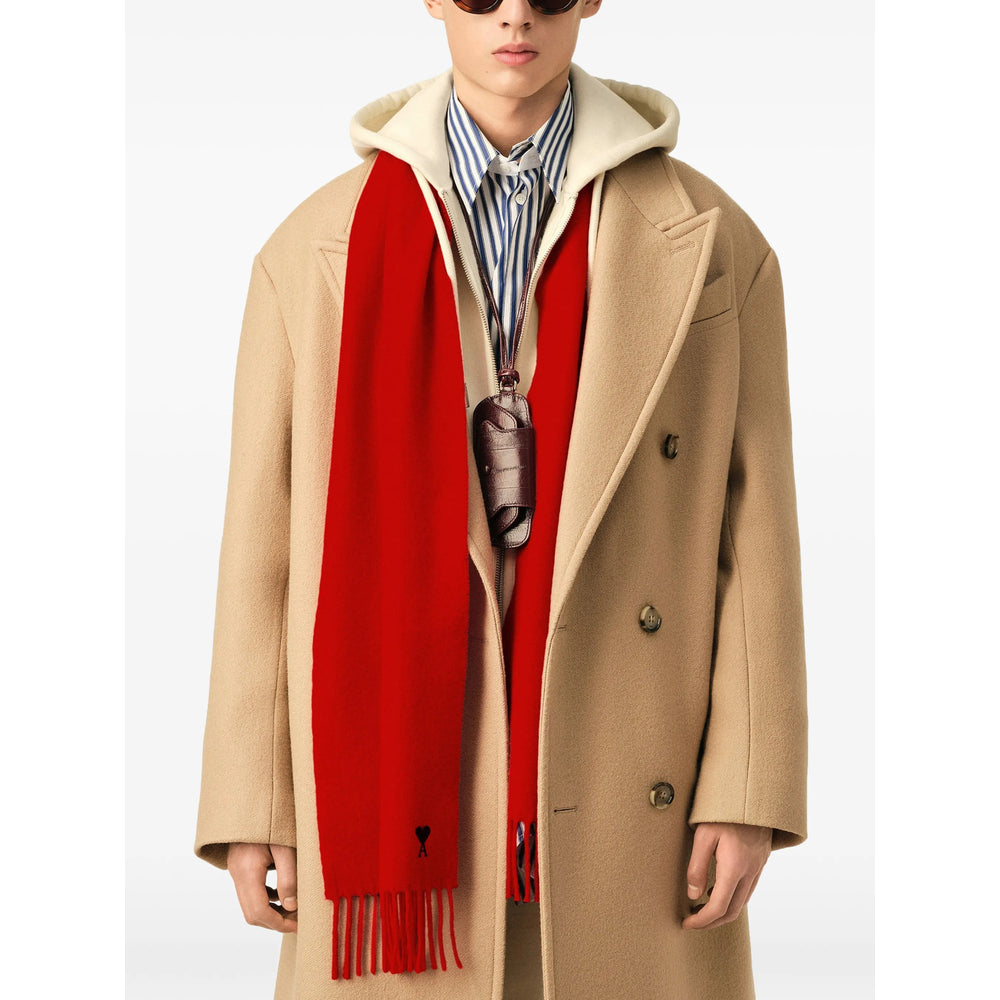 Ami Paris Red Scarves Men AMI PARIS