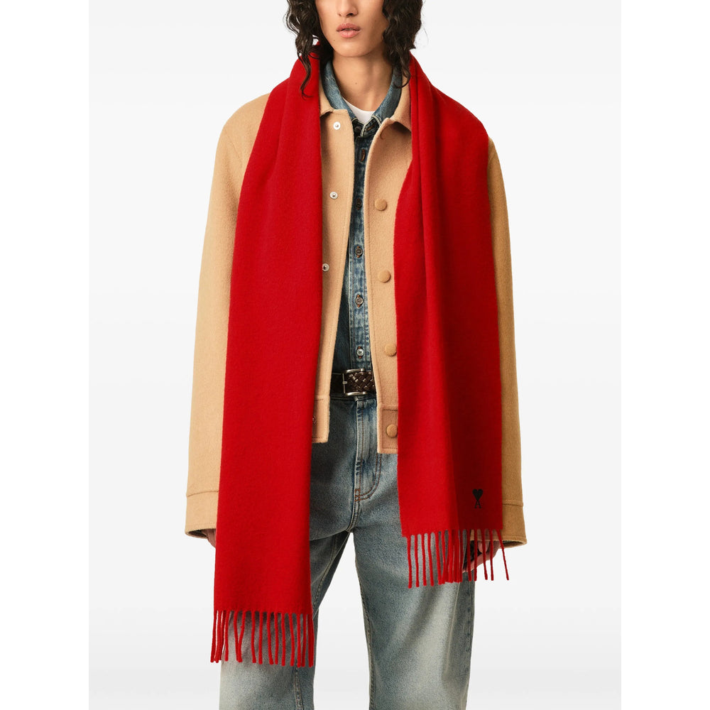 Ami Paris Red Scarves Men AMI PARIS