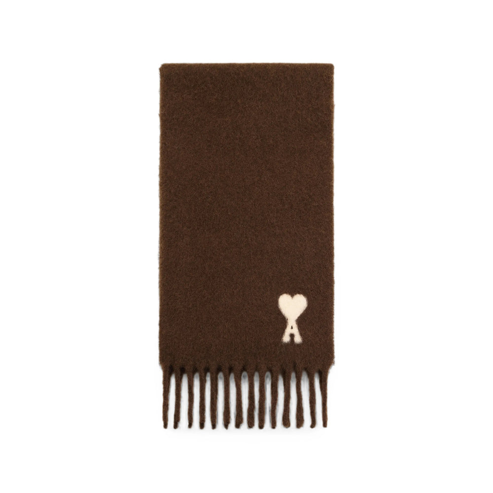 Ami Paris Brown Scarves Men AMI PARIS