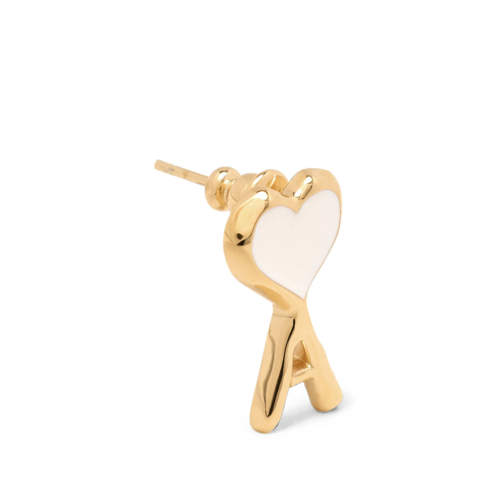 Ami Paris Gold Earrings Men
