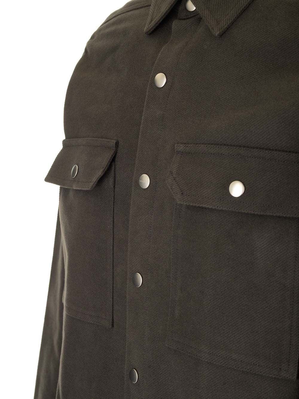 Rick Owens Men Wool Shirt Jacket RICK OWENS