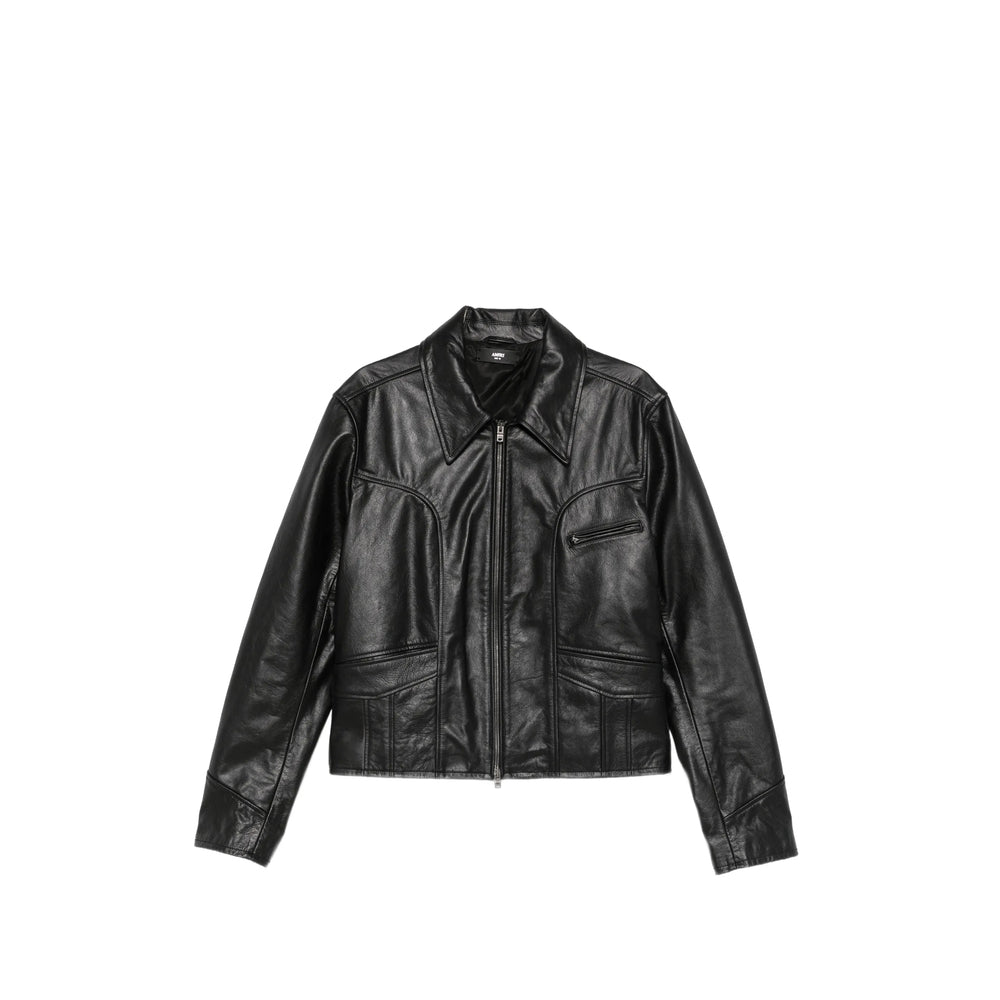 Amiri Black Jackets - Leather Jackets Men AMIRI