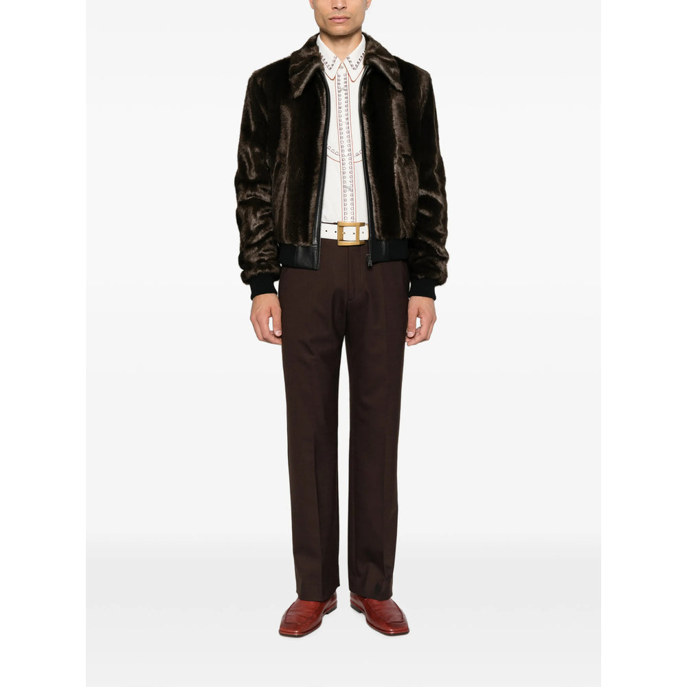 Amiri Brown Jackets - Bomber Jackets Men AMIRI