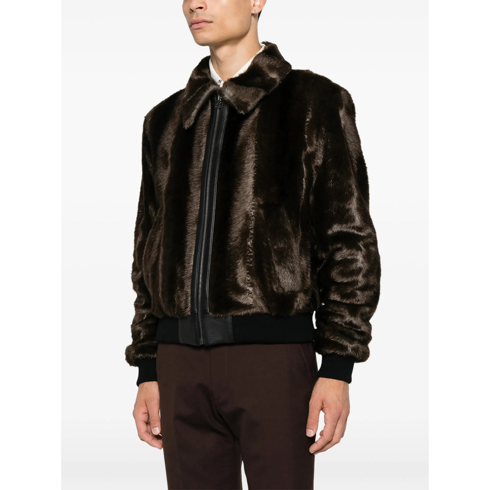 Amiri Brown Jackets - Bomber Jackets Men AMIRI