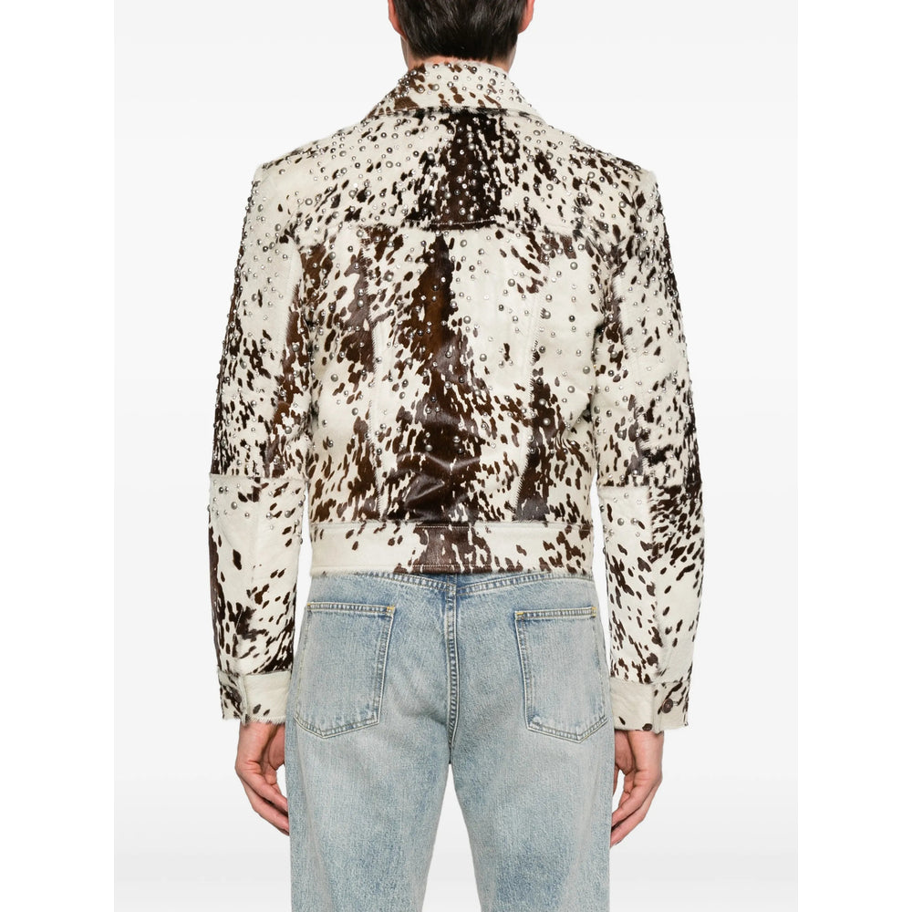 Amiri White Jackets - Leather Jackets Men AMIRI