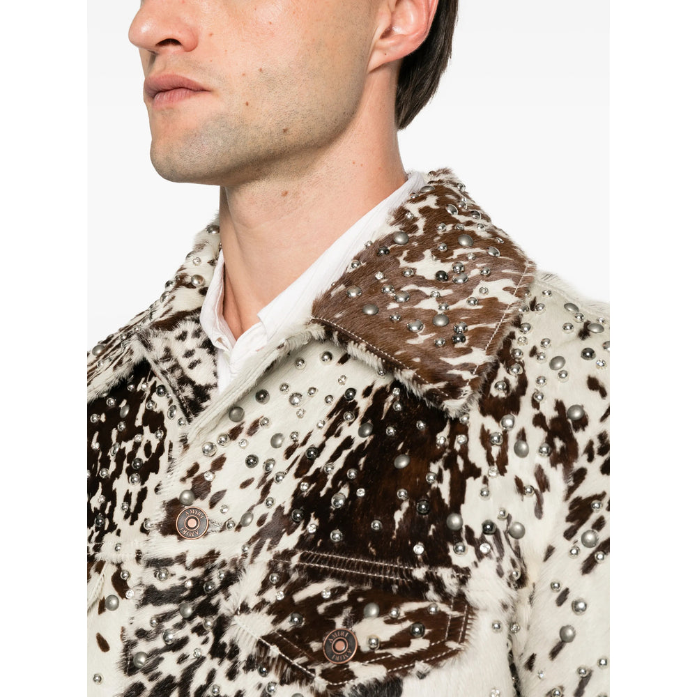 Amiri White Jackets - Leather Jackets Men AMIRI