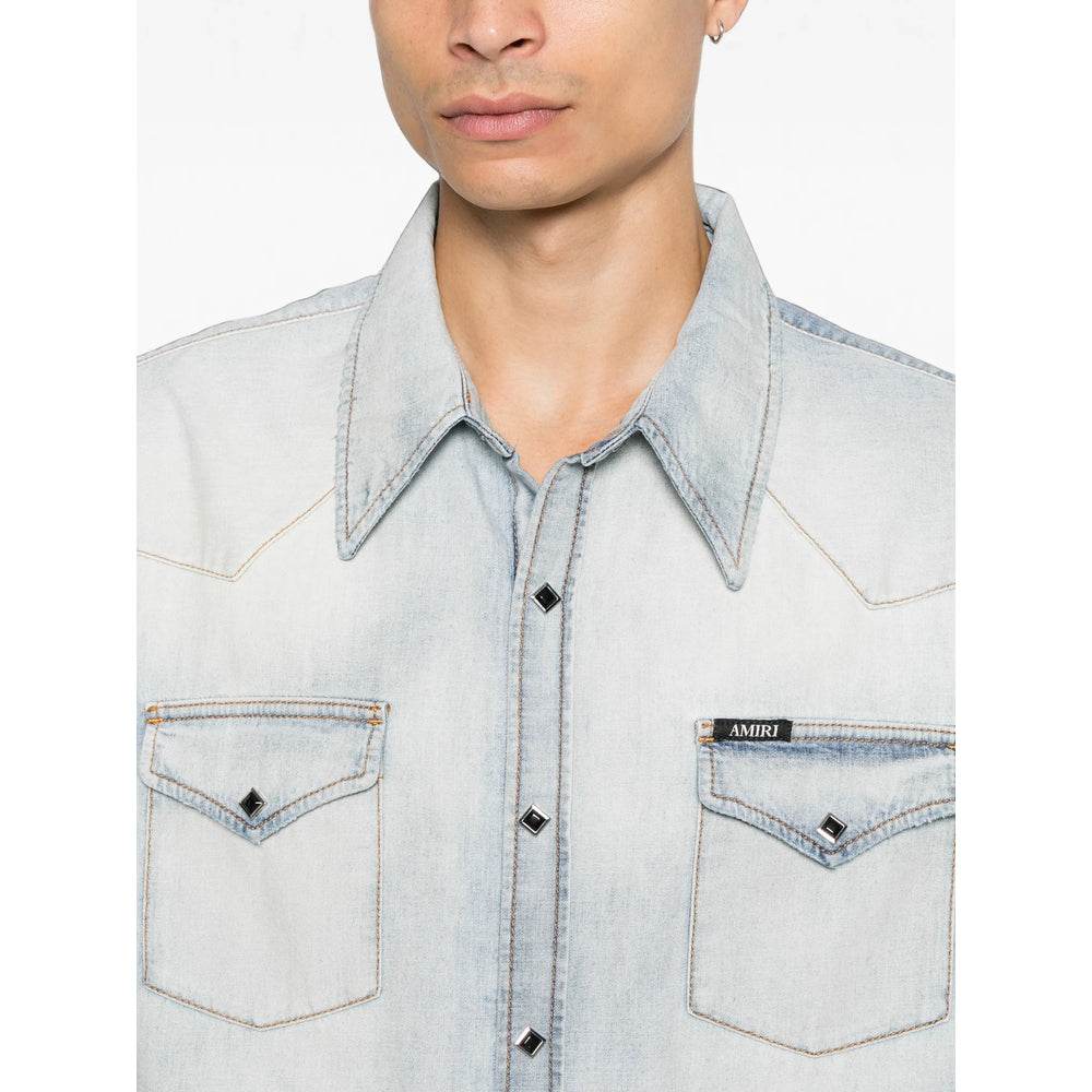 Amiri Blue Shirts Men AMIRI