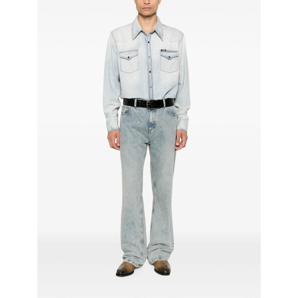 Amiri Blue Shirts Men AMIRI