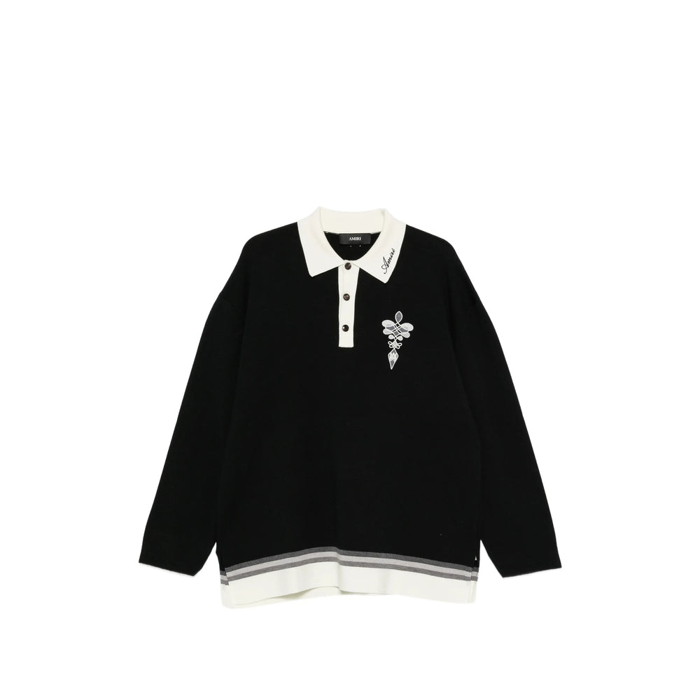 Amiri Black Polo Shirts Men AMIRI