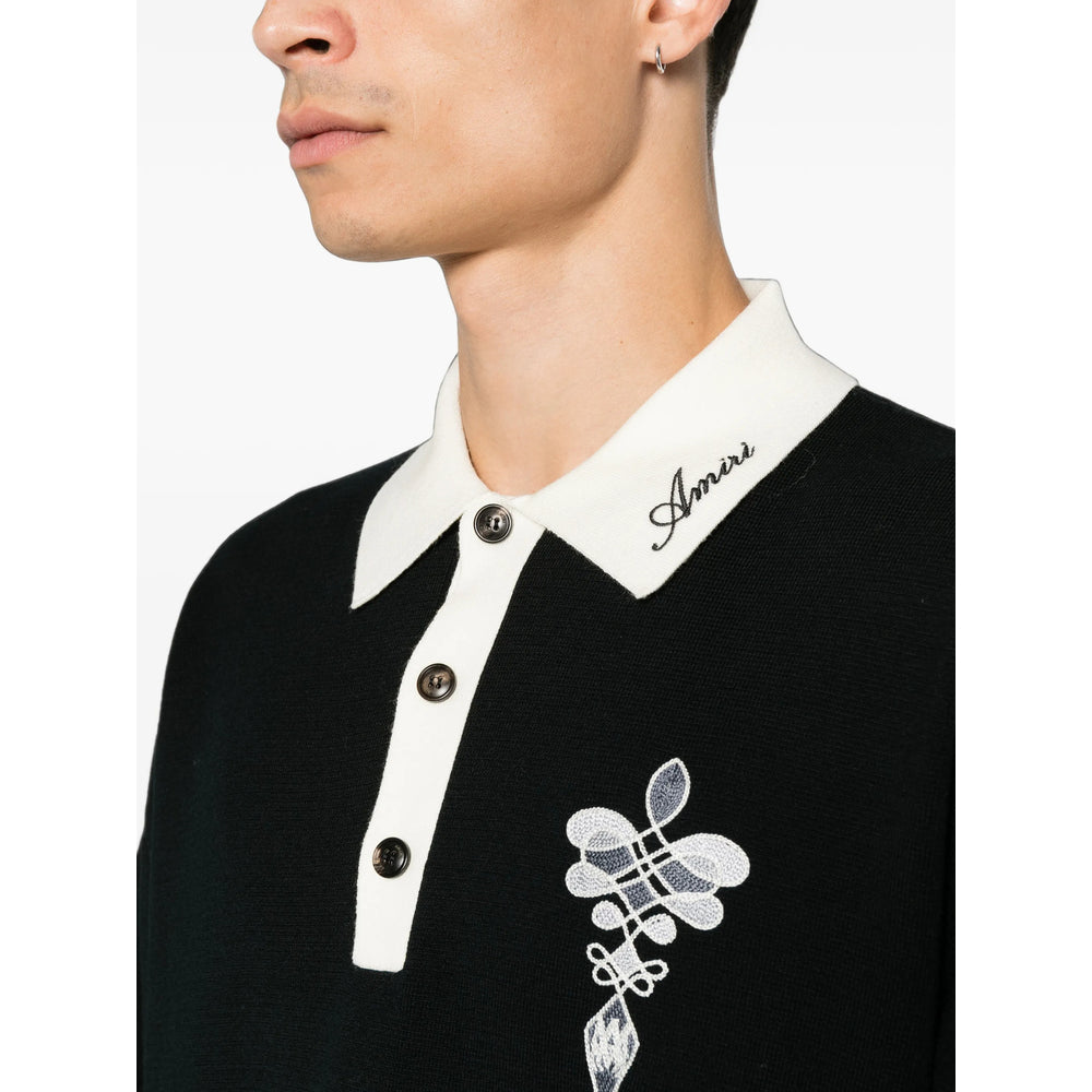 Amiri Black Polo Shirts Men AMIRI