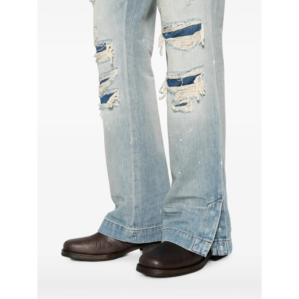 Amiri Blue Denim - Bootcut Jeans Men AMIRI