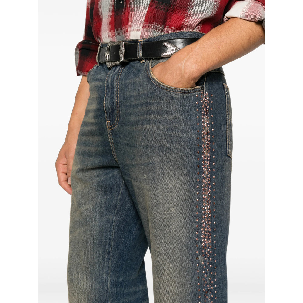 Amiri Blue Denim - Bootcut Jeans Men AMIRI