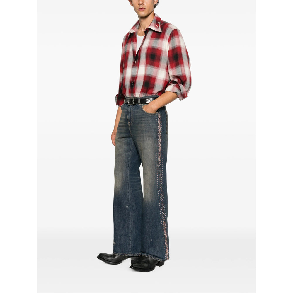 Amiri Blue Denim - Bootcut Jeans Men AMIRI