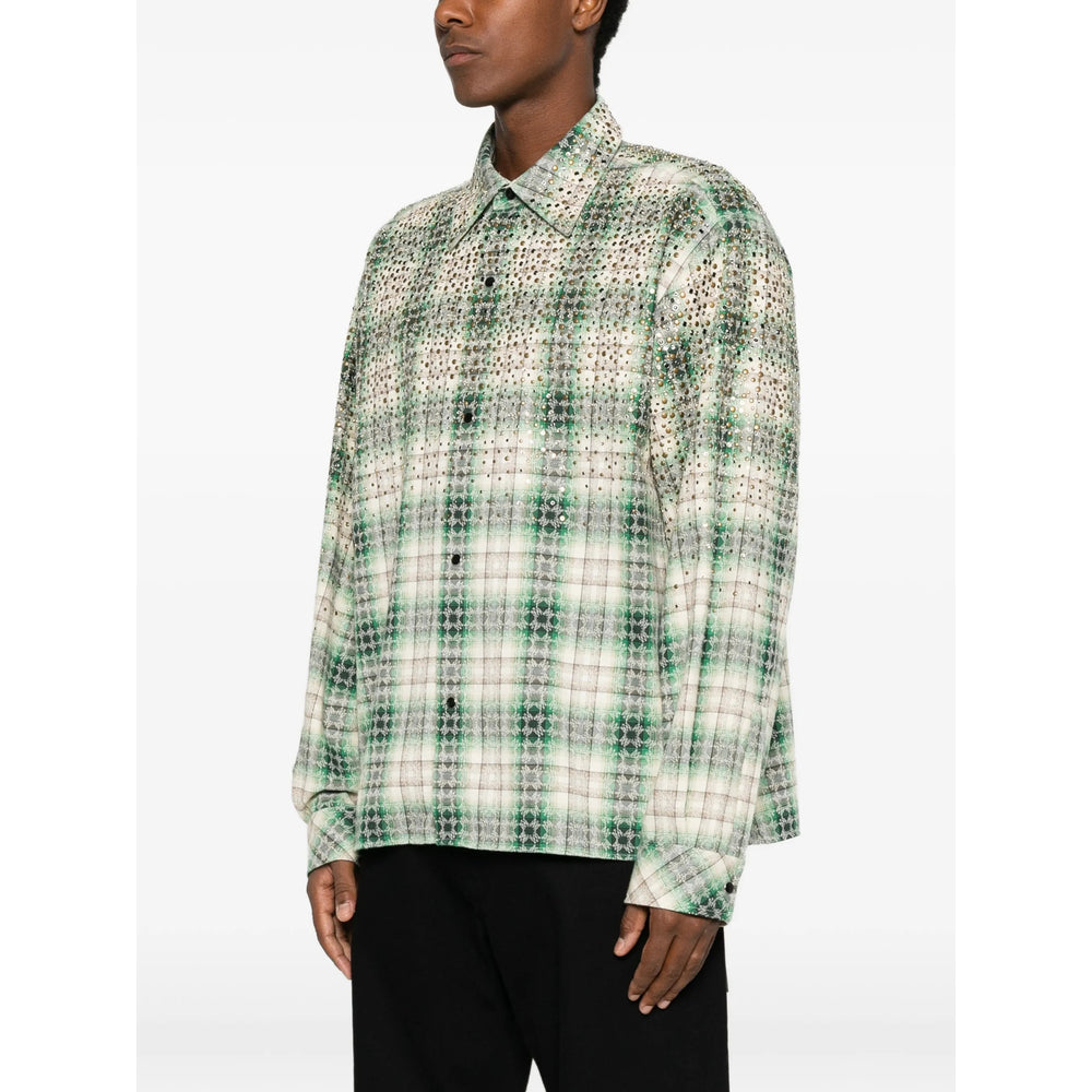 Amiri Green Shirts Men AMIRI