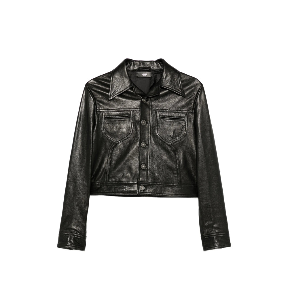 Amiri Black Jackets - Leather Jackets Women AMIRI