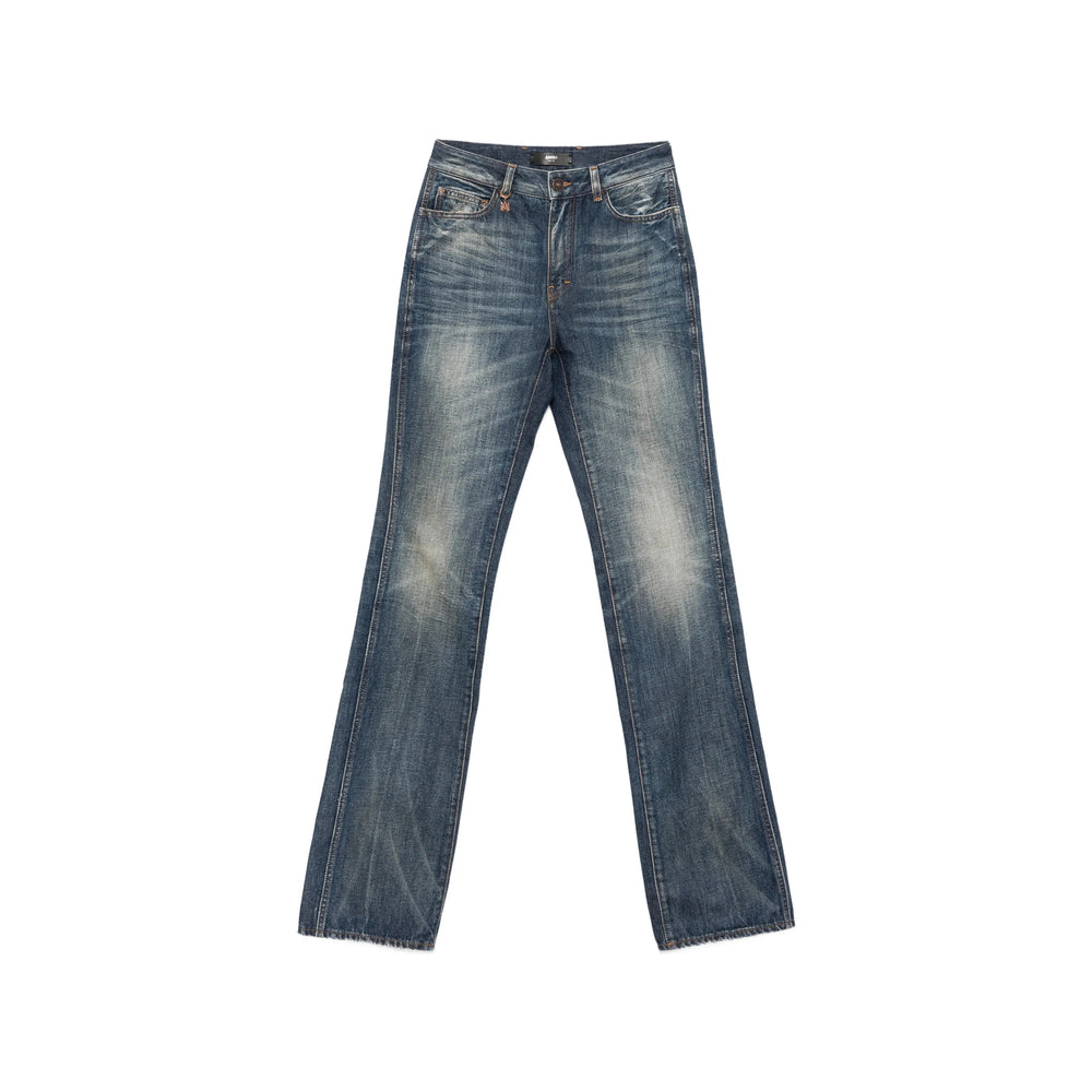 Amiri Blue Denim - Straight-Leg Jeans Women AMIRI