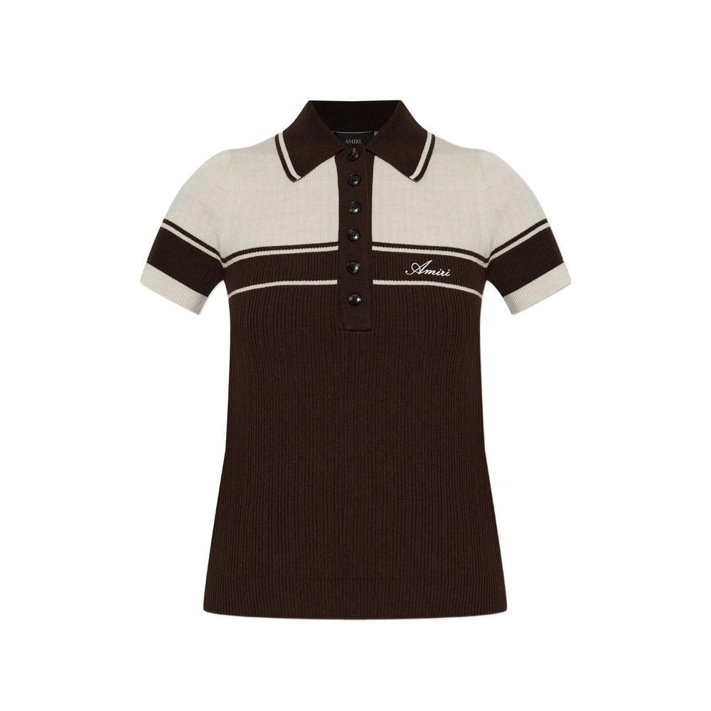 Amiri Brown Tops - Polo Tops Women AMIRI