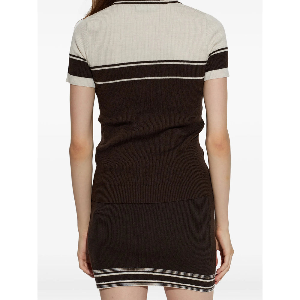 Amiri Brown Tops - Polo Tops Women AMIRI