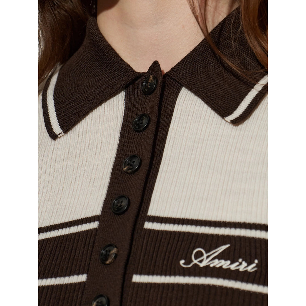 Amiri Brown Tops - Polo Tops Women AMIRI