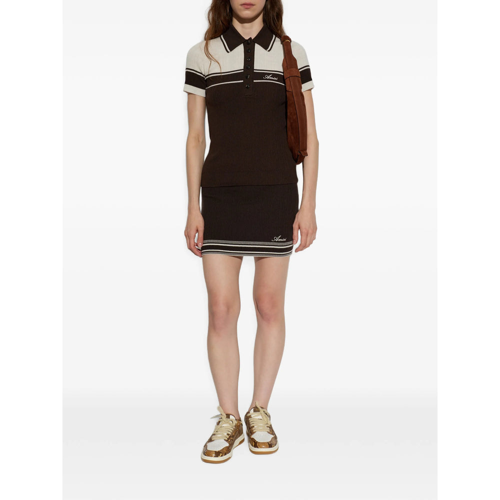 Amiri Brown Tops - Polo Tops Women AMIRI