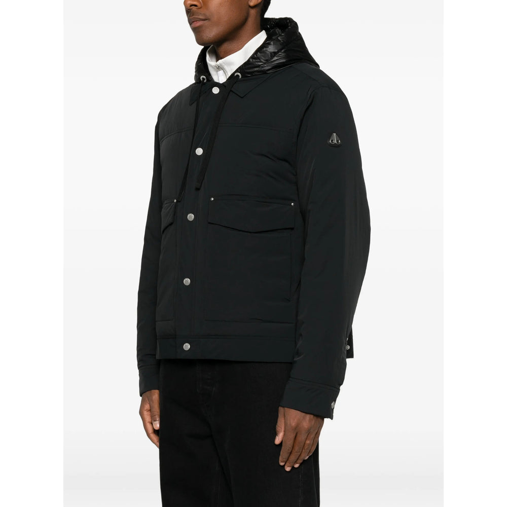 Moose Knuckles Black Jackets - Hooded Jackets Men MOOSE KNUCKLES