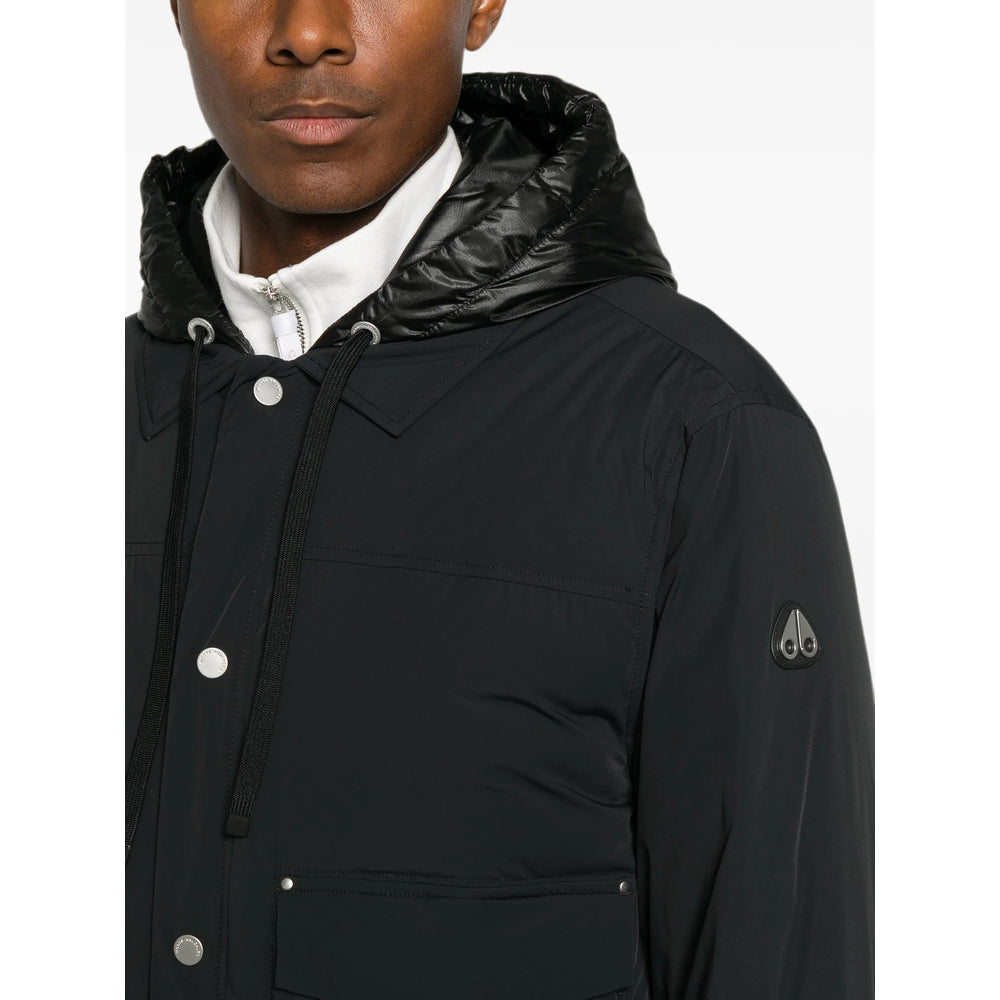 Moose Knuckles Black Jackets - Hooded Jackets Men MOOSE KNUCKLES