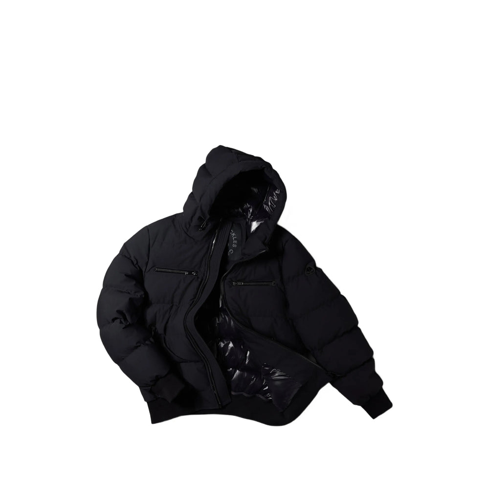 Moose Knuckles Black Jackets - Hooded Jackets Men MOOSE KNUCKLES