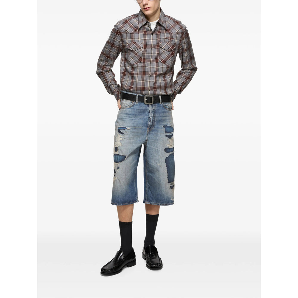 Acne Studios Blue Shorts - Denim Shorts Men ACNE STUDIOS
