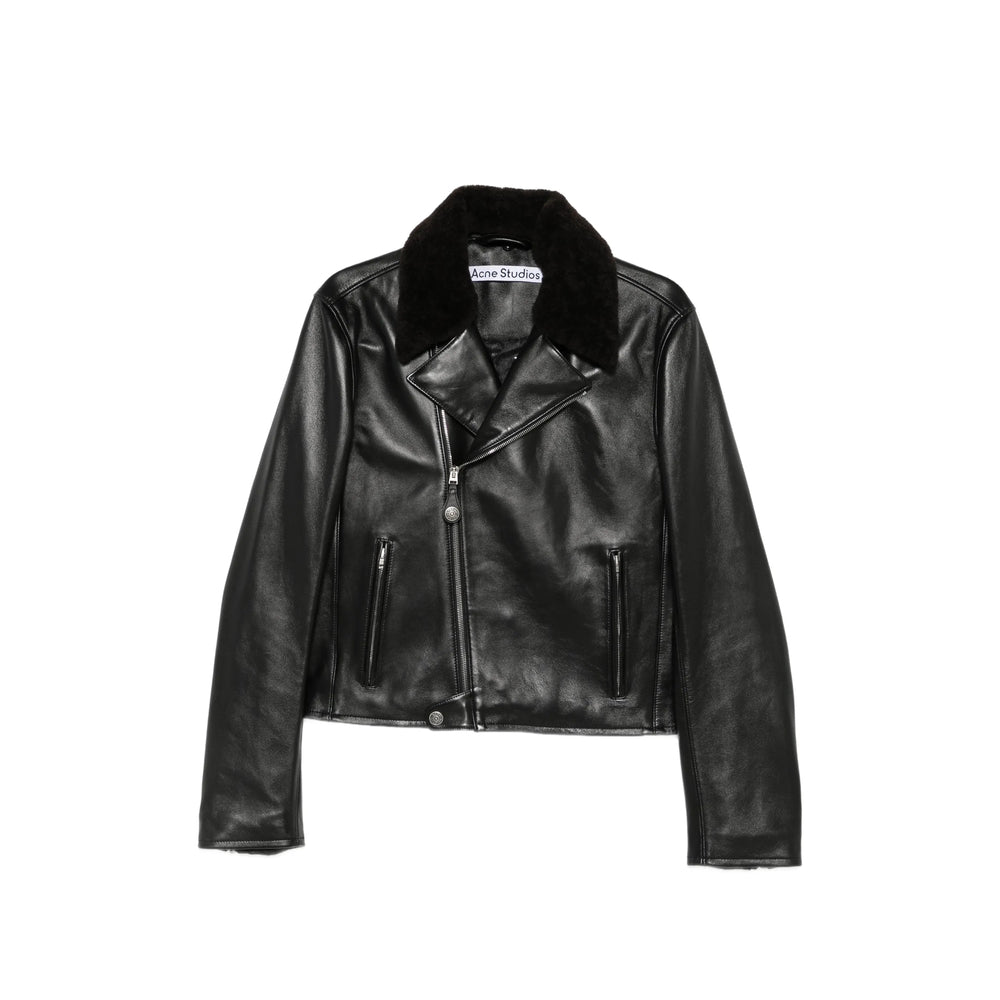 Acne Studios Black Jackets - Leather Jackets Men ACNE STUDIOS
