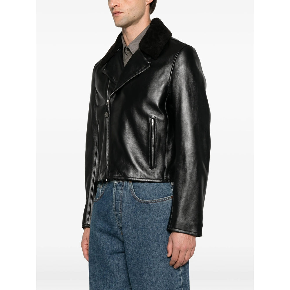 Acne Studios Black Jackets - Leather Jackets Men ACNE STUDIOS