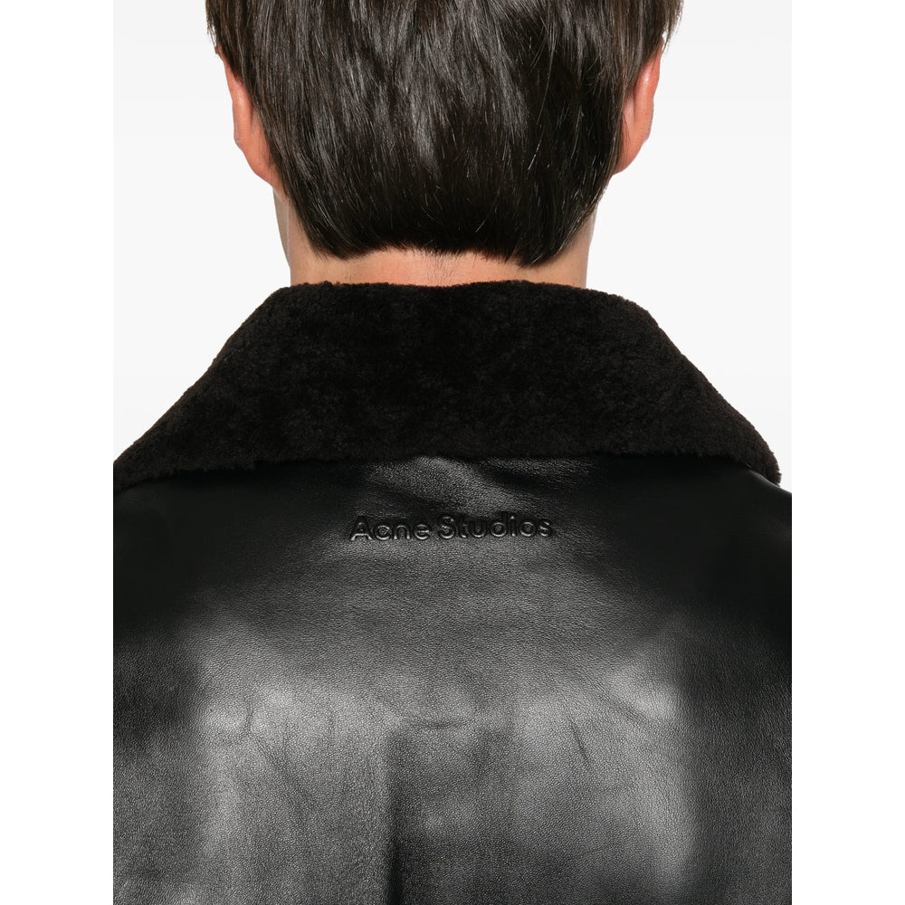 Acne Studios Black Jackets - Leather Jackets Men ACNE STUDIOS