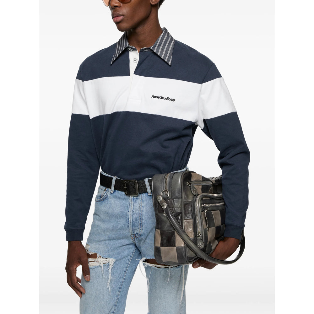 Acne Studios Blue Polo Shirts Men ACNE STUDIOS