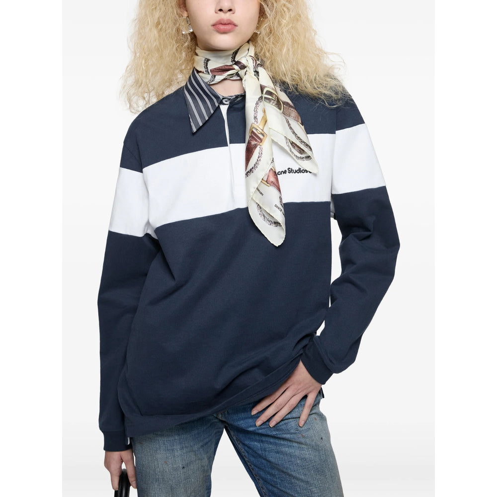 Acne Studios Blue Polo Shirts Men ACNE STUDIOS