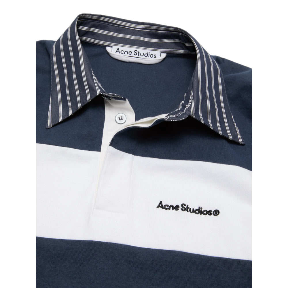Acne Studios Blue Polo Shirts Men ACNE STUDIOS