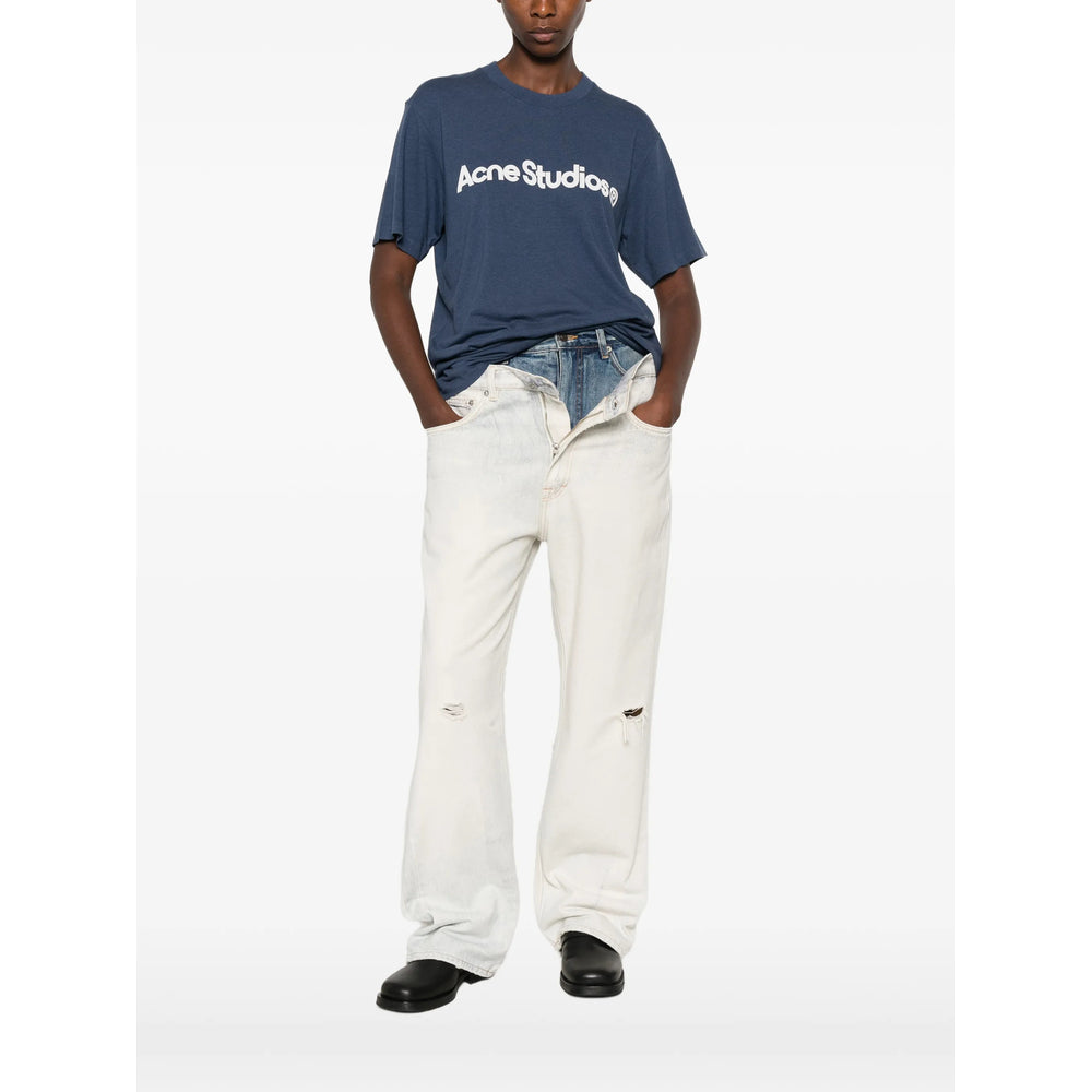 Acne Studios Blue T-Shirts & Vests - T-Shirts Men ACNE STUDIOS
