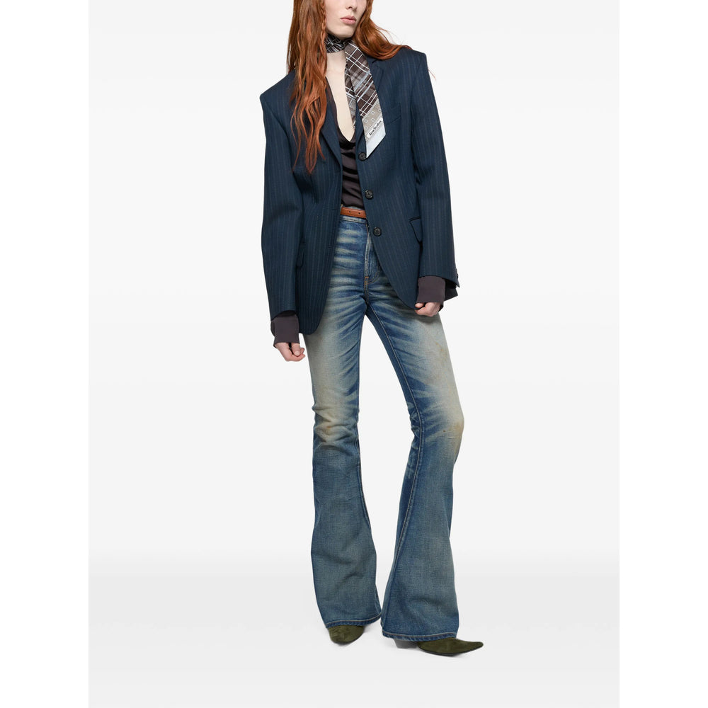 Acne Studios Blue Denim - Bootcut Jeans Women ACNE STUDIOS