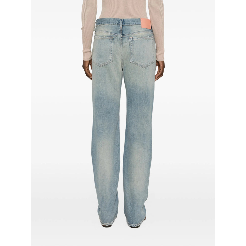 Acne Studios Blue Denim - Straight-Leg Jeans Women ACNE STUDIOS