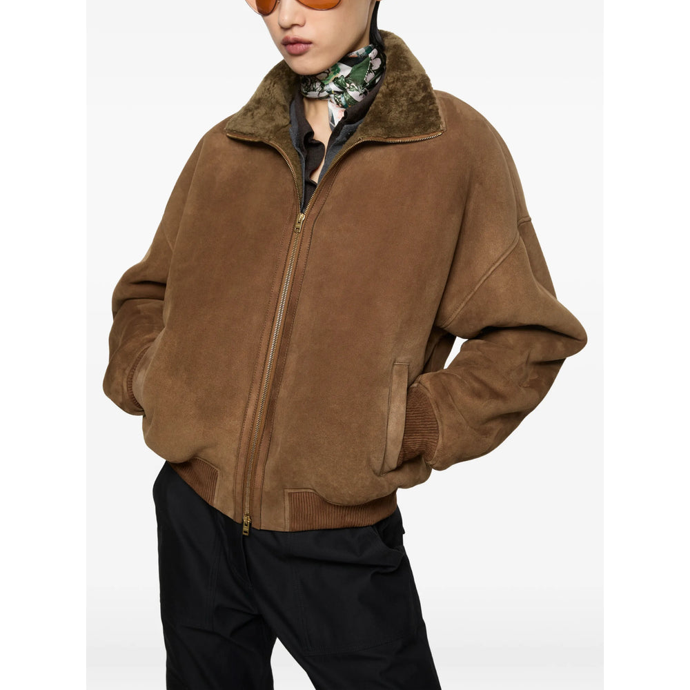 Acne Studios Brown Jackets - Leather Jackets Women ACNE STUDIOS
