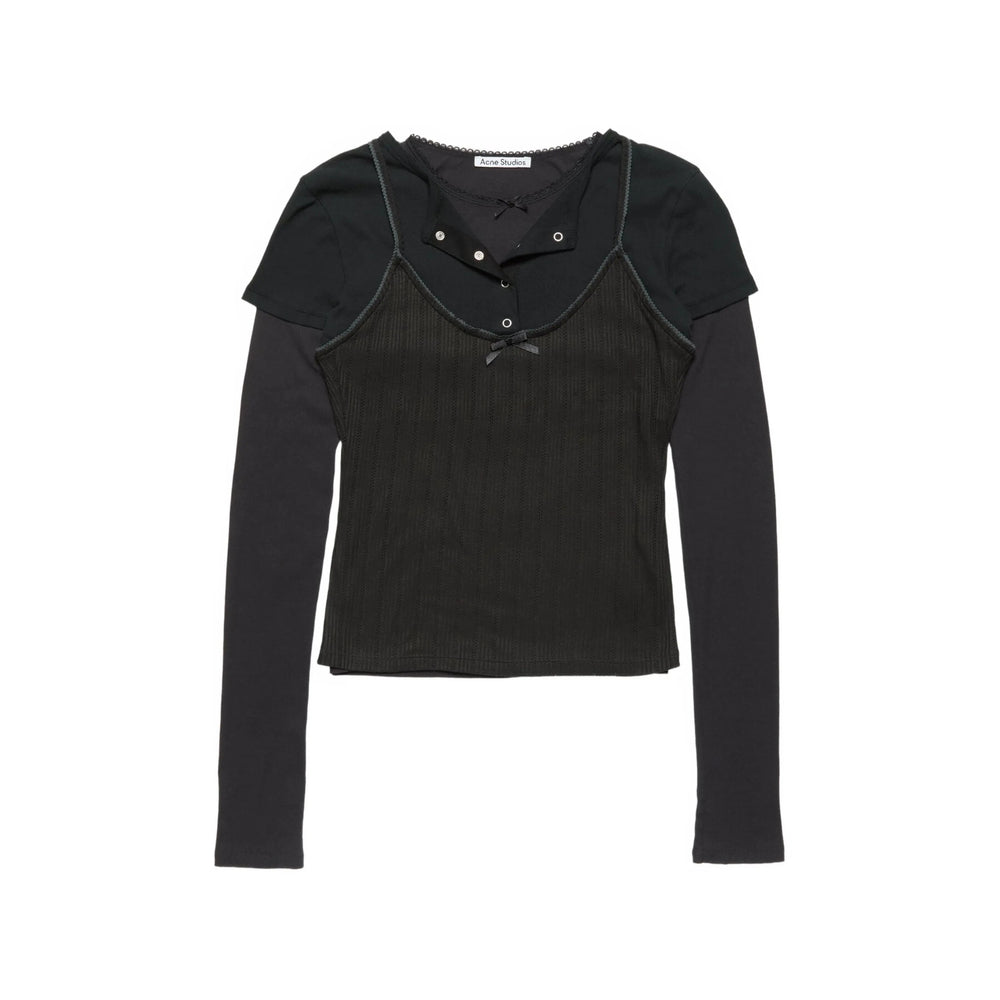 Acne Studios Black Tops - T-Shirts & Jerseys Women ACNE STUDIOS
