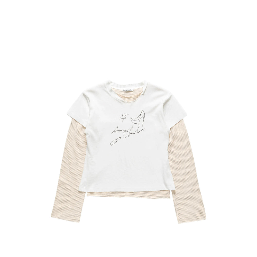 Acne Studios White Tops - T-Shirts & Jerseys Women ACNE STUDIOS