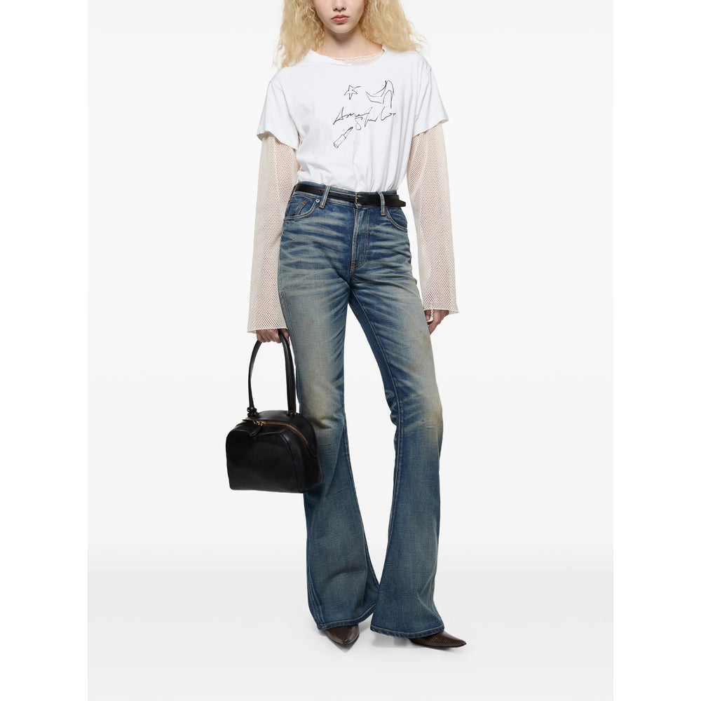 Acne Studios White Tops - T-Shirts & Jerseys Women ACNE STUDIOS