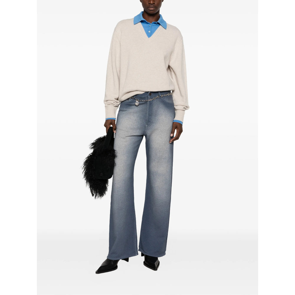 Acne Studios Blue Trousers - Palazzo Pants Women ACNE STUDIOS