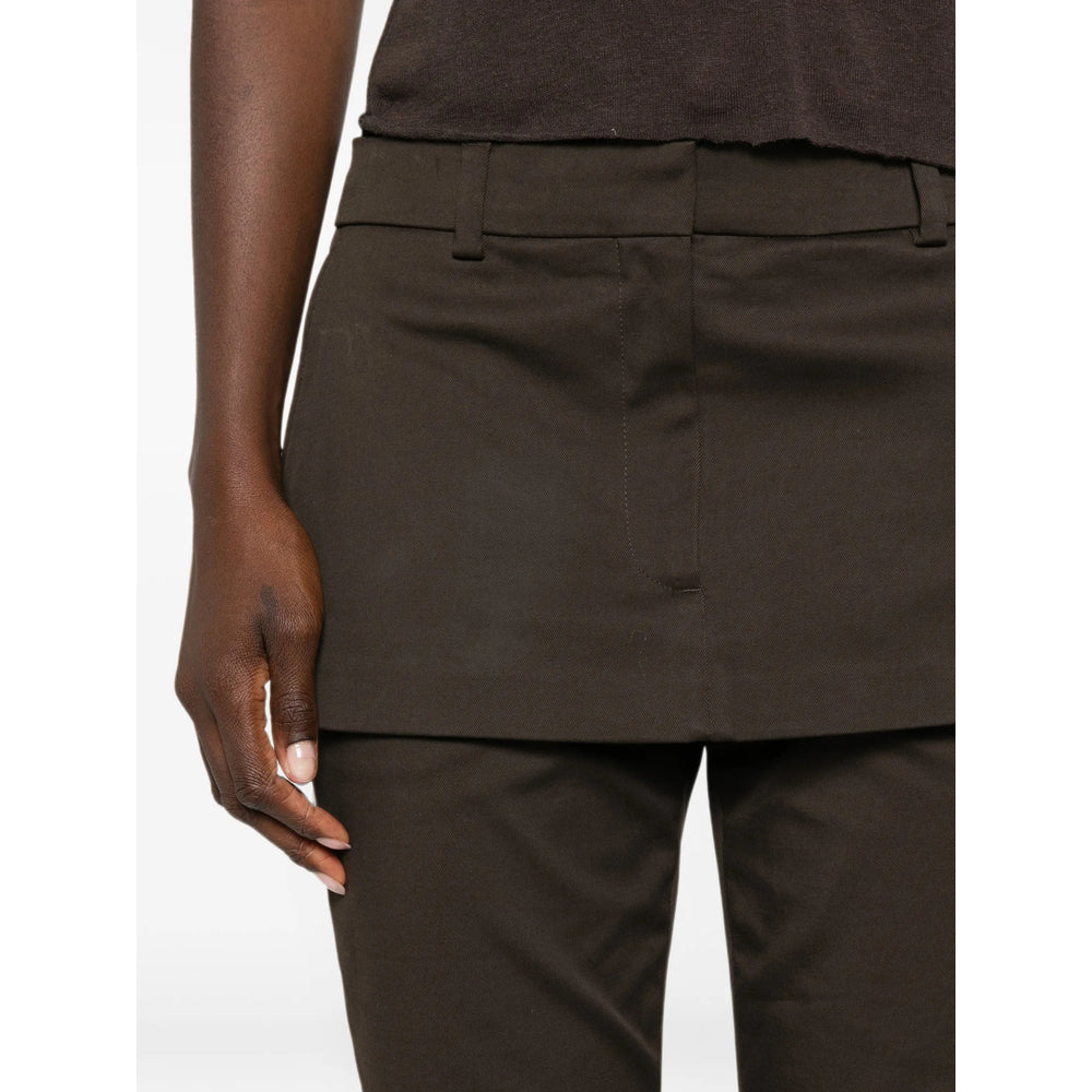 Acne Studios Brown Trousers - Cropped Trousers Women ACNE STUDIOS