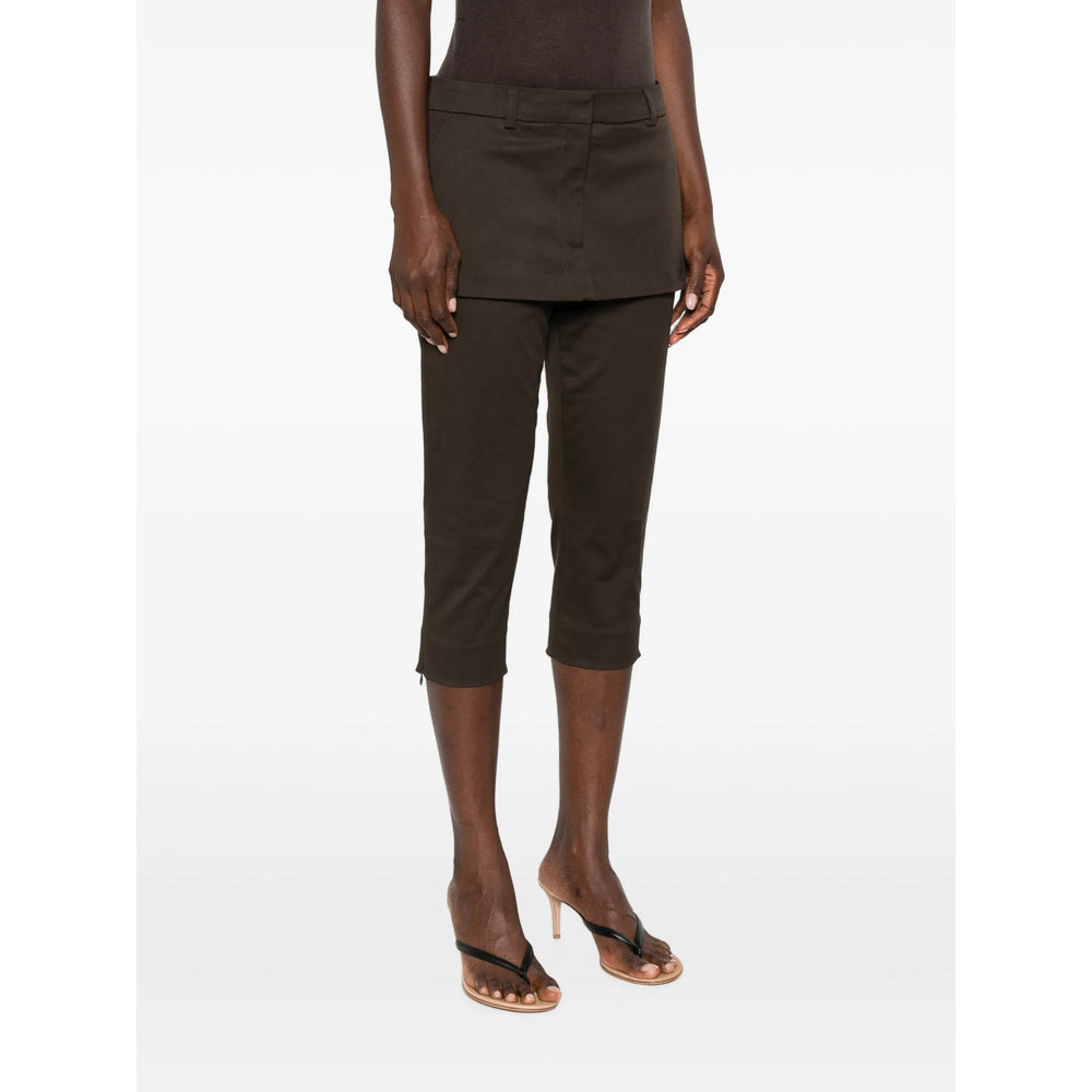 Acne Studios Brown Trousers - Cropped Trousers Women ACNE STUDIOS