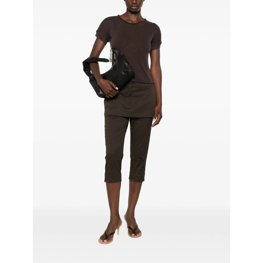 Acne Studios Brown Trousers - Cropped Trousers Women ACNE STUDIOS