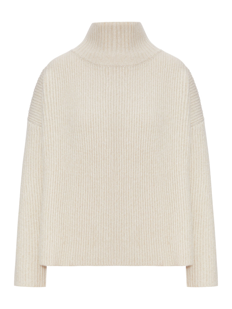 Max Mara Studio Women Ribbed Wool Turtleneck Sweater MAX MARA STUDIO