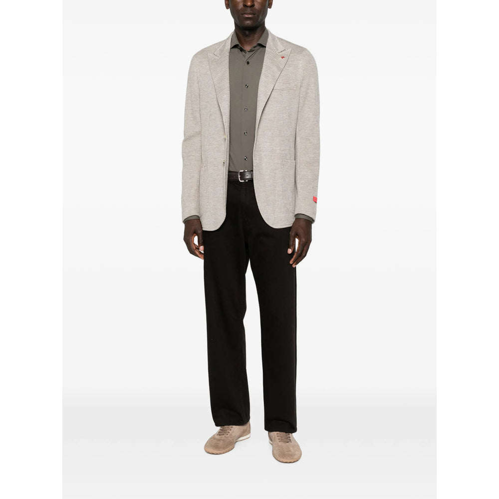 Isaia Neutrals Jackets - Blazers Men ISAIA