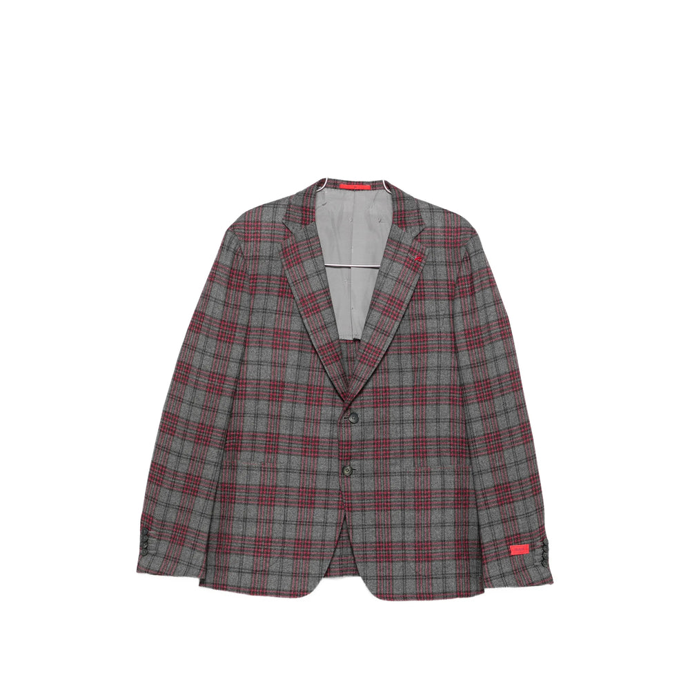 Isaia Grey Jackets - Blazers Men ISAIA